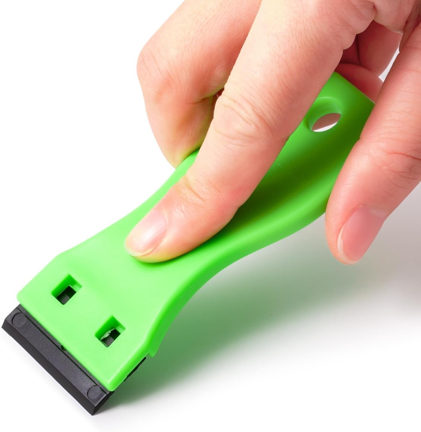 2PCS Plastic Razor Blade Scraper Tool and 100PCS Plastic Blades for Gasket Remov