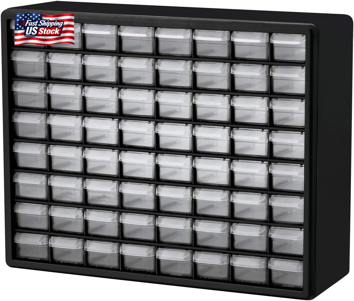 Akro-Mils 64 Drawer 10164, Plastic Parts Storage Hardware and Craft Cabinet, (20