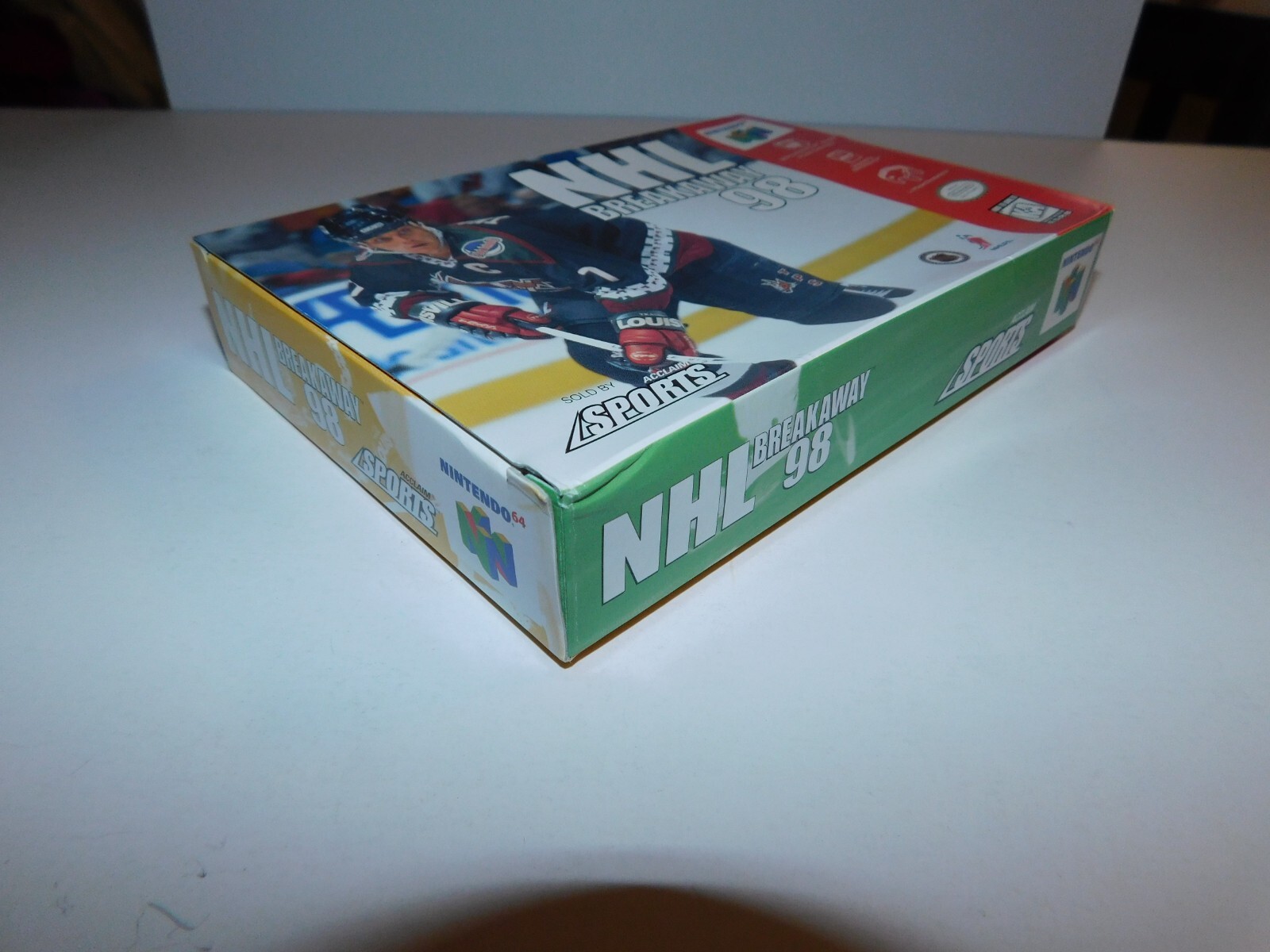 AUTHENTIC Nintendo N64 NHL BREAKAWAY 98 ~ BOX ONLY ~ GREAT CONDITION