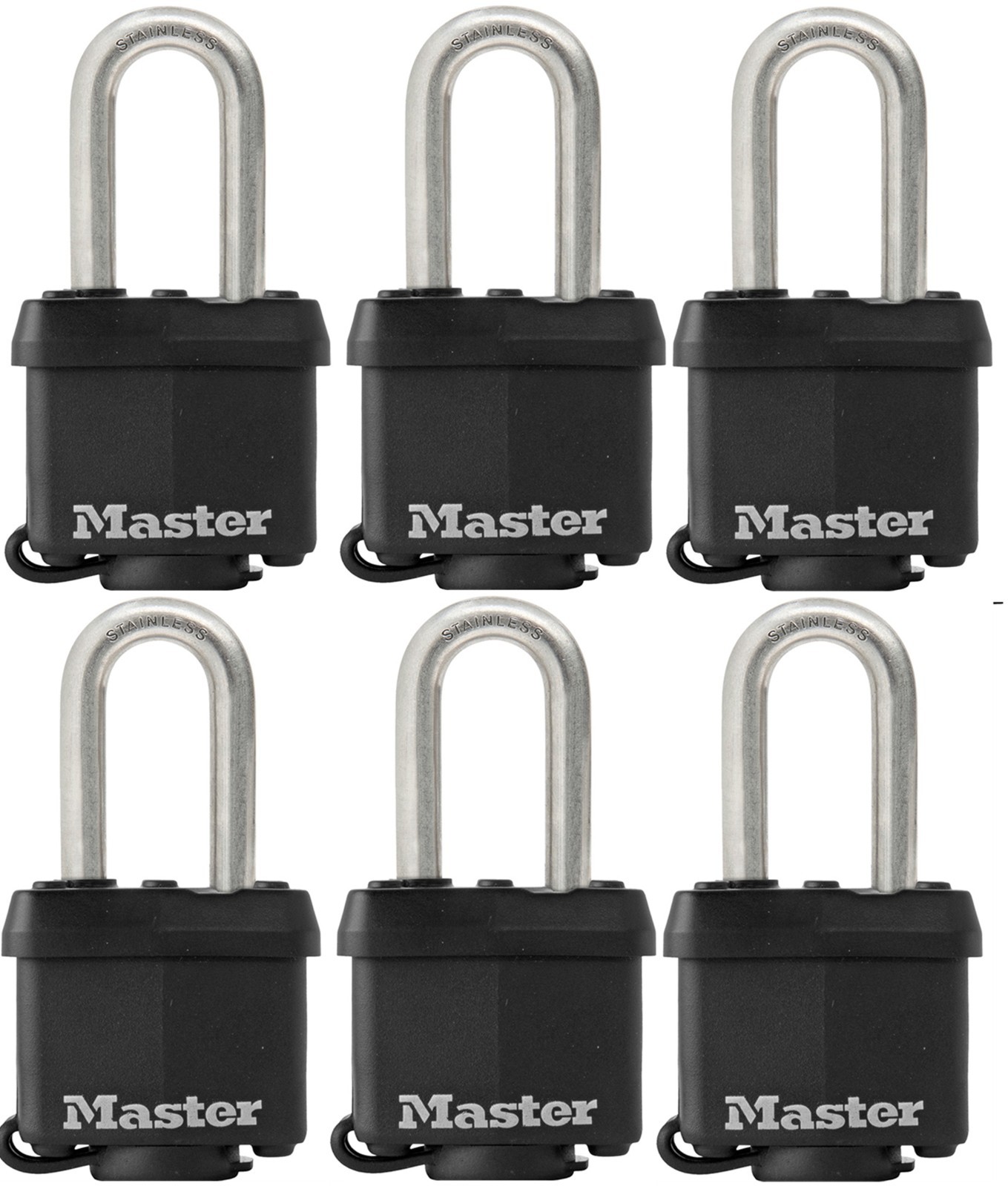 new Master Lock 311KADLF 3202 set of 6 keyed alike Weather Resistant