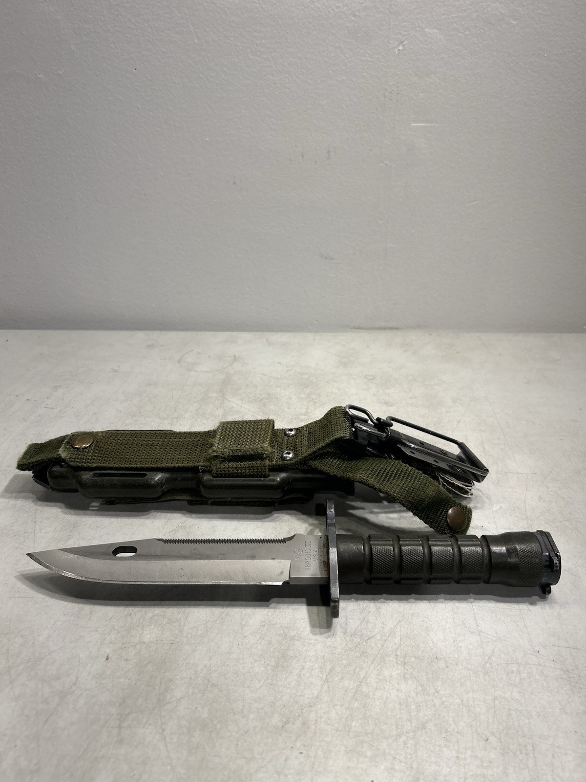 PHROBIS III Military Fixed Blade with Scabbard Case Sheath #24