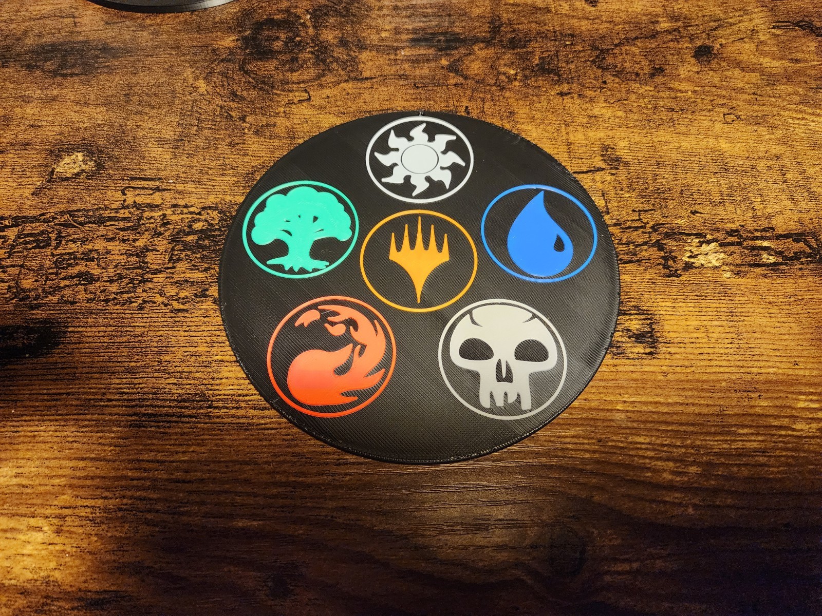 Magic the Gathering 5 Mana Symbol Wall Art