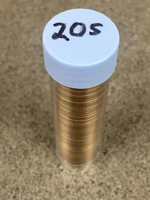 Full Roll (50) 1920 S United States Circ Lincoln Pennies