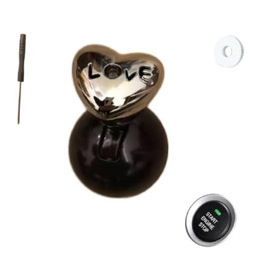Car Joystick Starter,Push to Start Button Rocker,Love Heart Car Push Start
