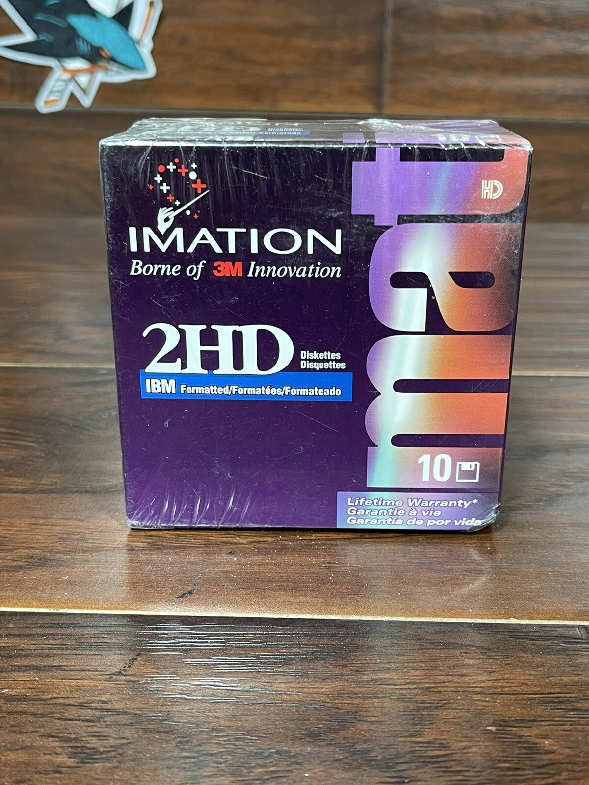 10pc Imation 3.5" Floppy Disks Diskettes IBM Formatted 1.44MB 2HD New Sealed
