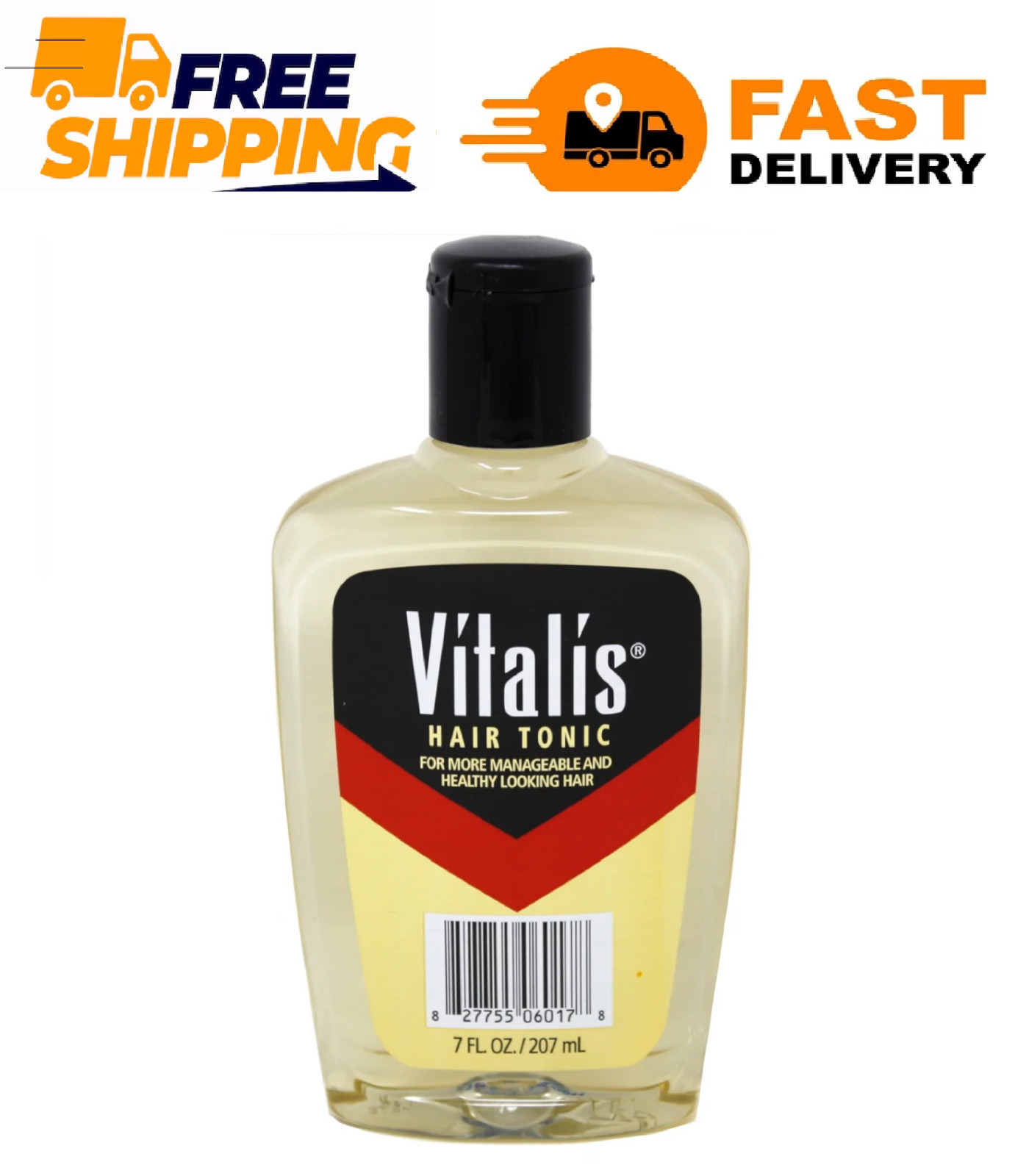 Vitalis Hair Tonic, for All Hair Types, 7 oz