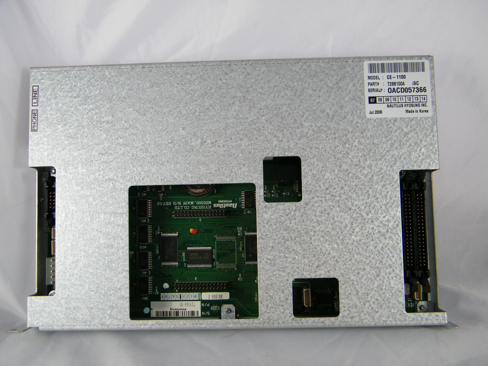 MINI-BANK 1000 ATM ~ MAIN CONTROL MODULE, BOARD ~ PART # 72881004 /AC ~ CE-1100