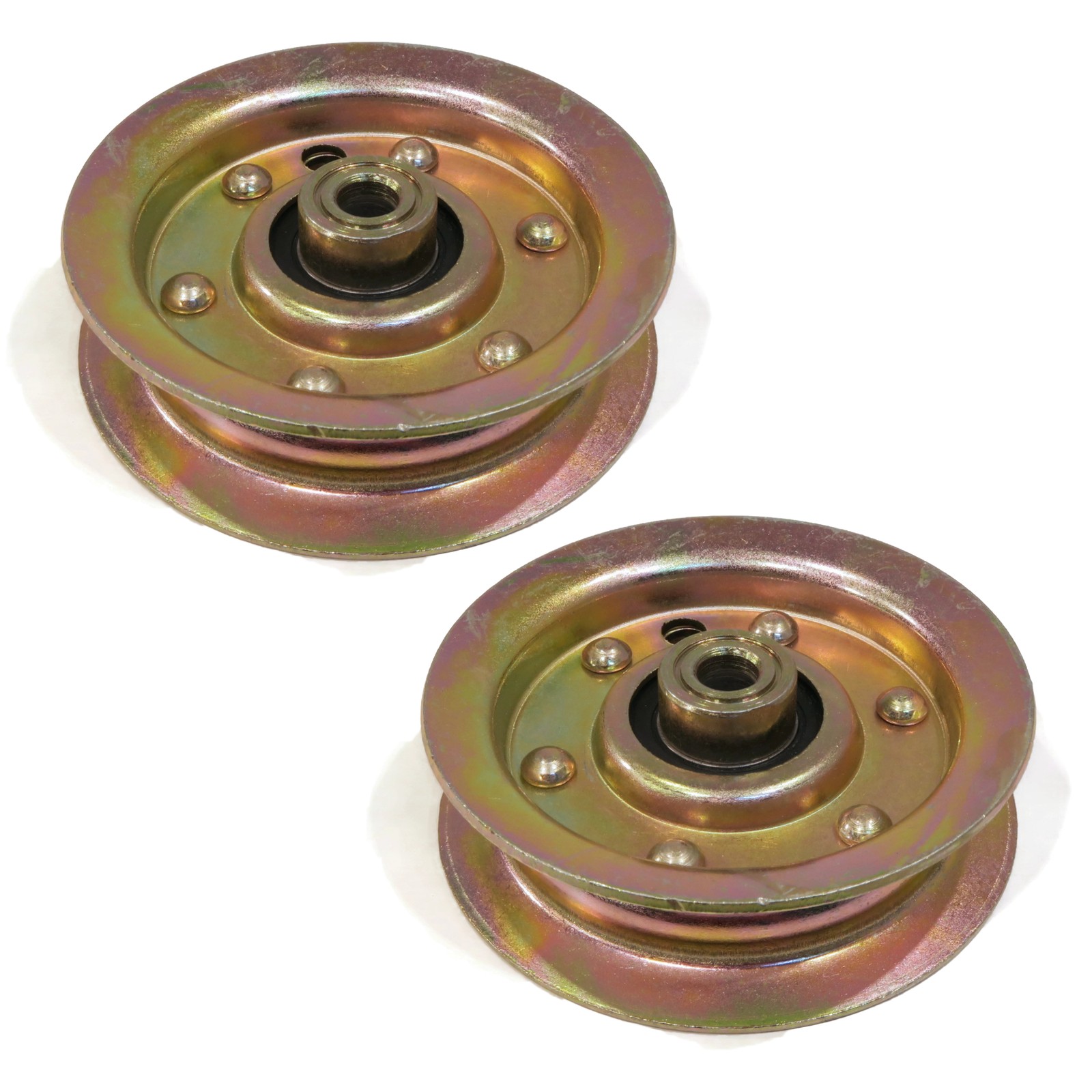 (Pack of 2) Flat Idler Pulleys for Husqvarna 532131494, 532173438 Lawn Mowers