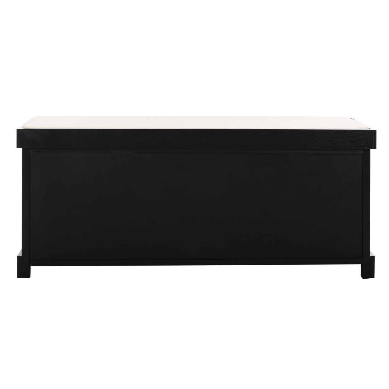 SAFAVIEH Lonan Wicker Storage Bench | Black |