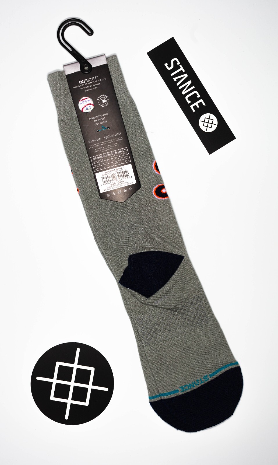 Stance x MLB Detroit Tigers Socks 'Tigers Road Jersey 2' | Crew | L | NWT | 2020