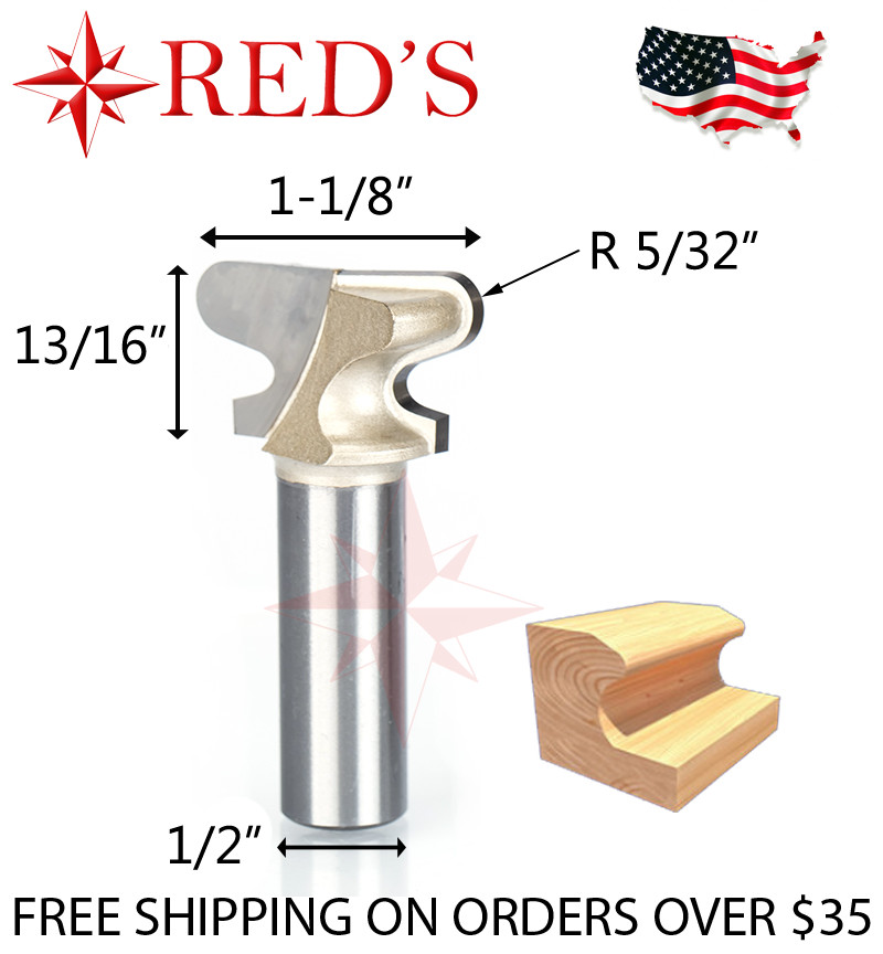 Tideway Carbide Pro LC15031808 1-1/8" Double Curve Finger 1/2" shank router bit