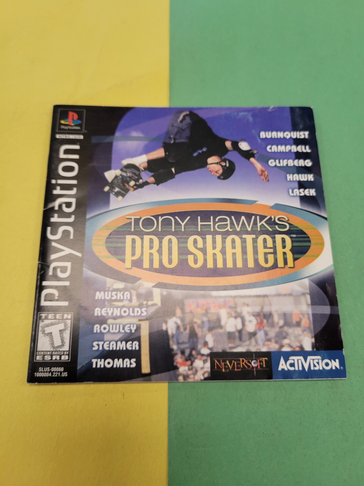 Tony Hawk (Greatest Hits)  |  PS1  |  Manual Only