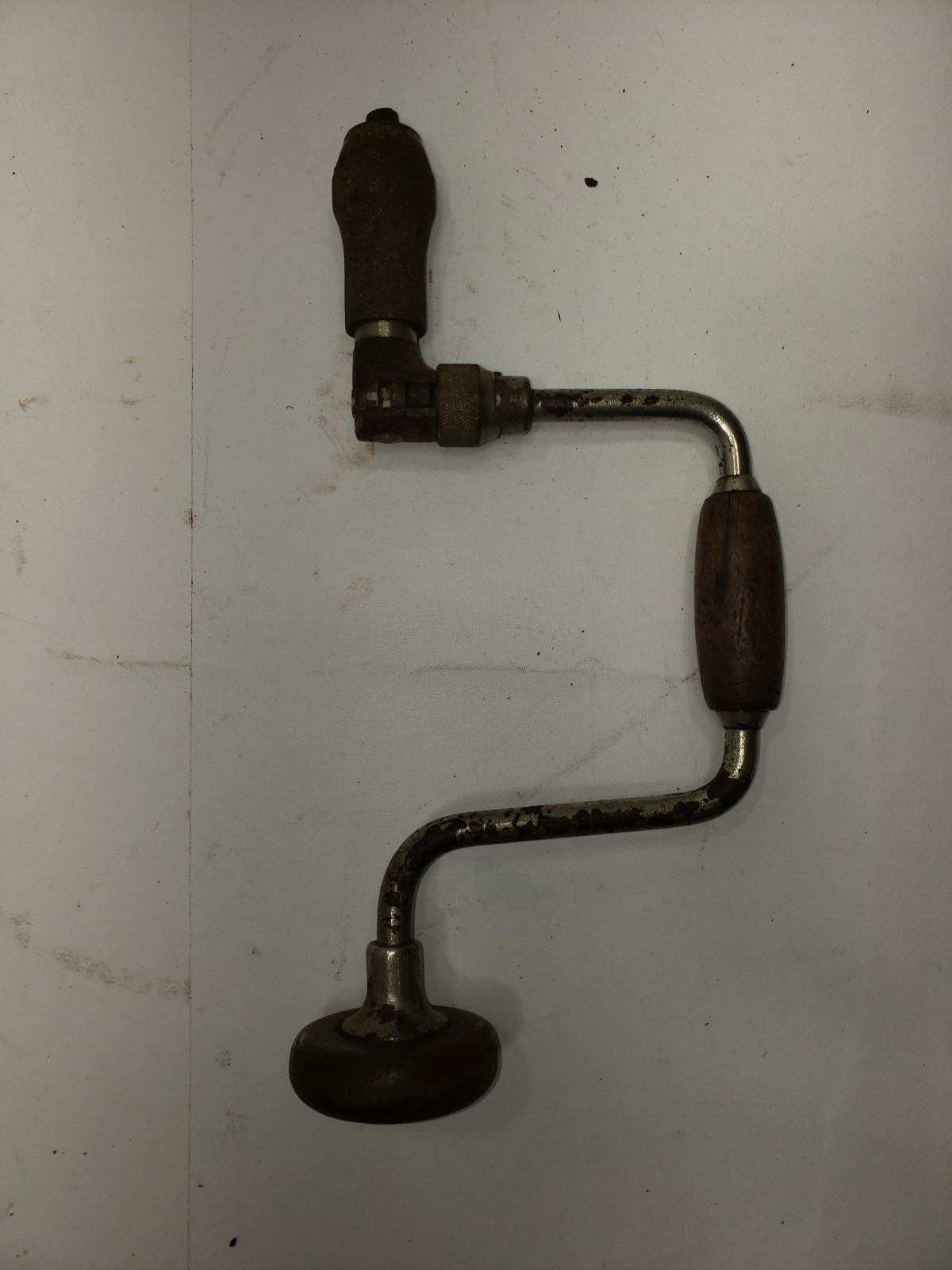 Vintage STANLEY No. 945-10 IN. Brace Hand Drill Ratcheting Woodworking Tool USA
