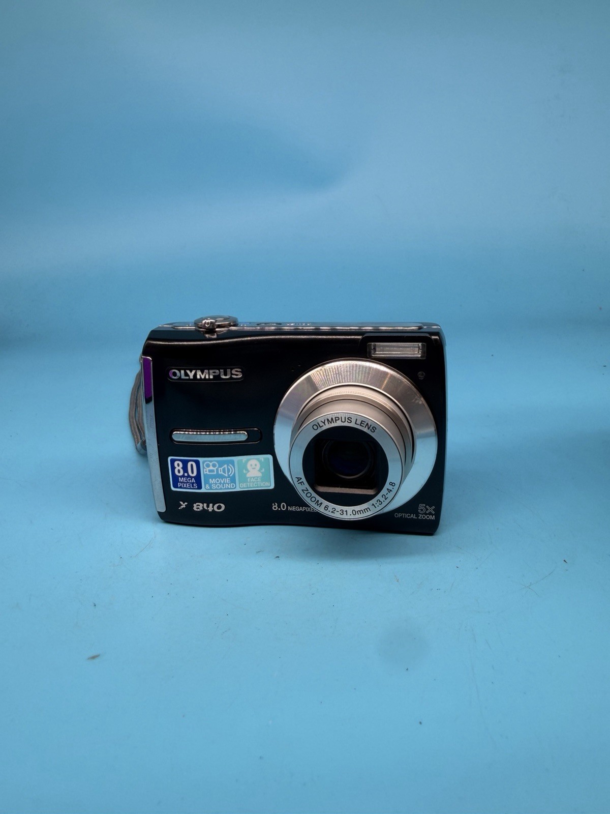 Olympus X-840 8.0MP Digital Compact Camera, Black - Tested