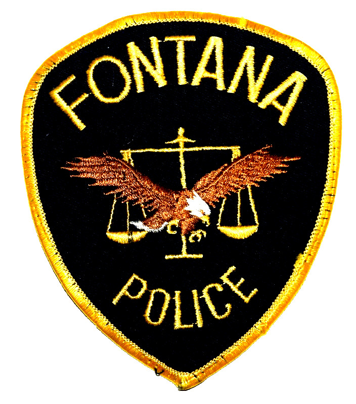 FONTANA – POLICE – CALIFORNIA CA Sheriff Police Patch SCALE OF JUSTICE USED