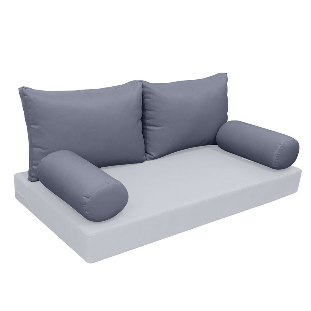 |SLIPCOVER ONLY| S2 Outdoor Bolster Backrest Pillow Covers Knife Edge Twin AD001