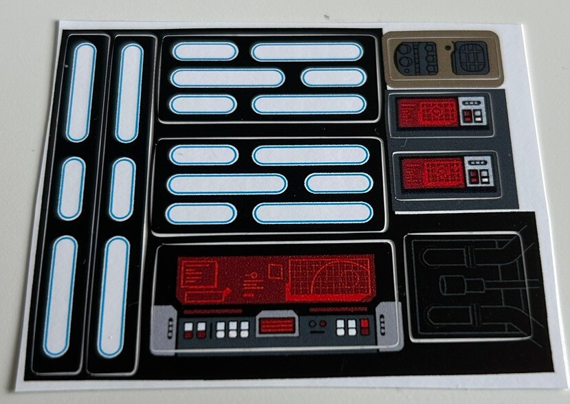 Star Wars Sticker Sheet for Lego 75156 Krennic's Shuttle Replacement