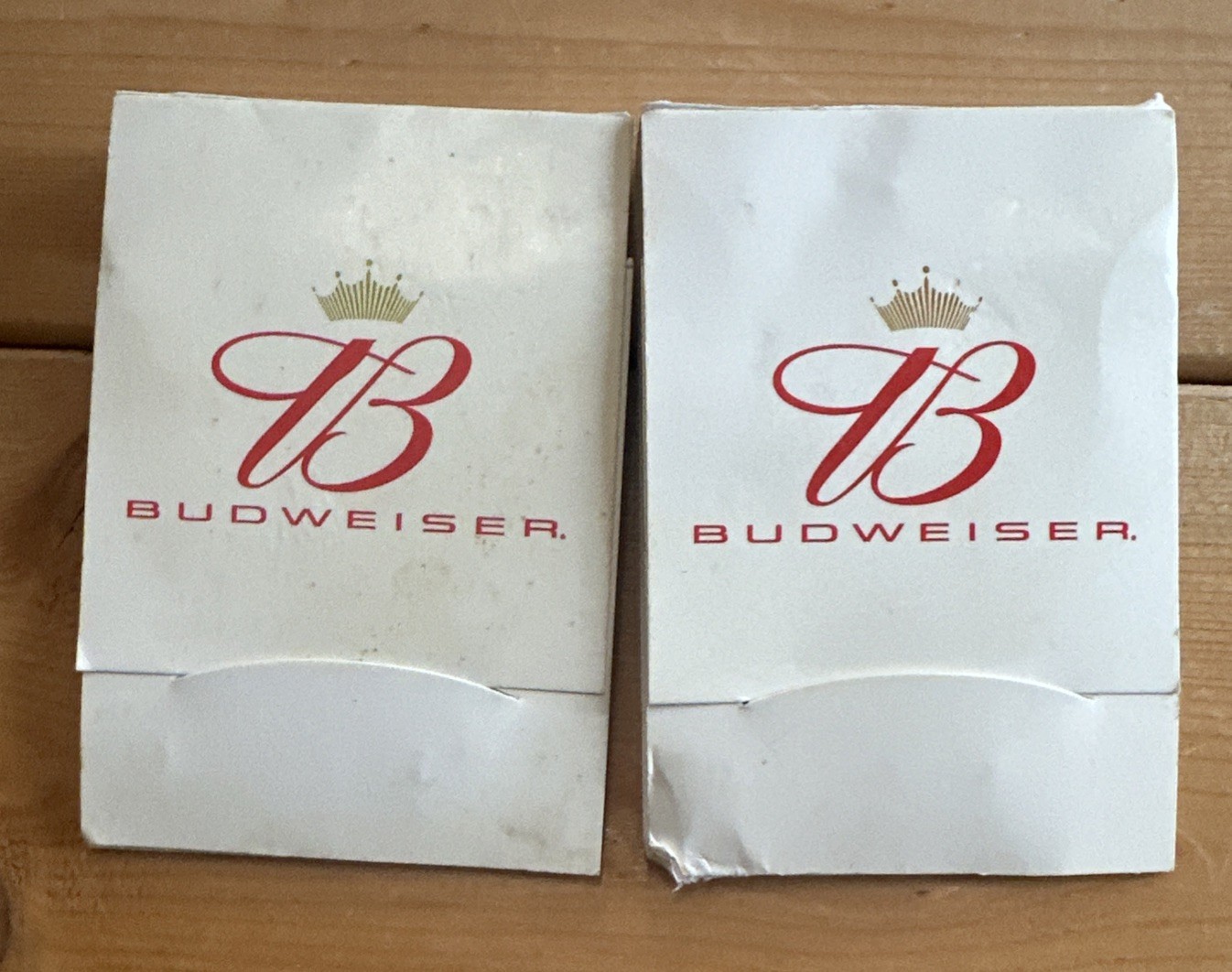 Vintage Budweiser Matchbook Golf Tee Set 6 Tees & 1 Marker Beer Matchbox