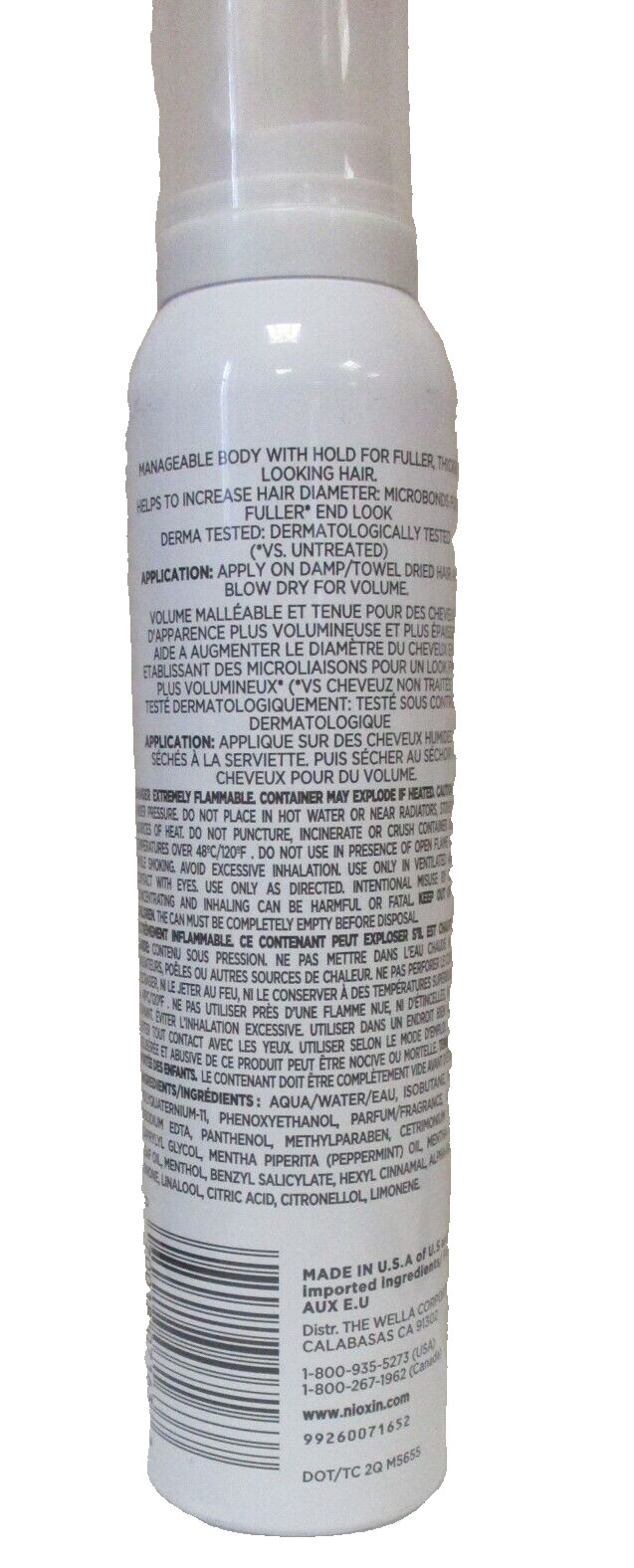 Nioxin 3D Styling Bodifying Foam Pro Thick , 6.7 oz