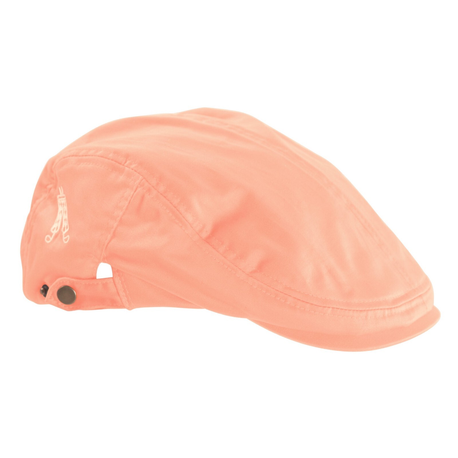 Royal and Awesome Men`s Golf Hat Unisex Pastel Orange Golf Flat Cap Adjustable