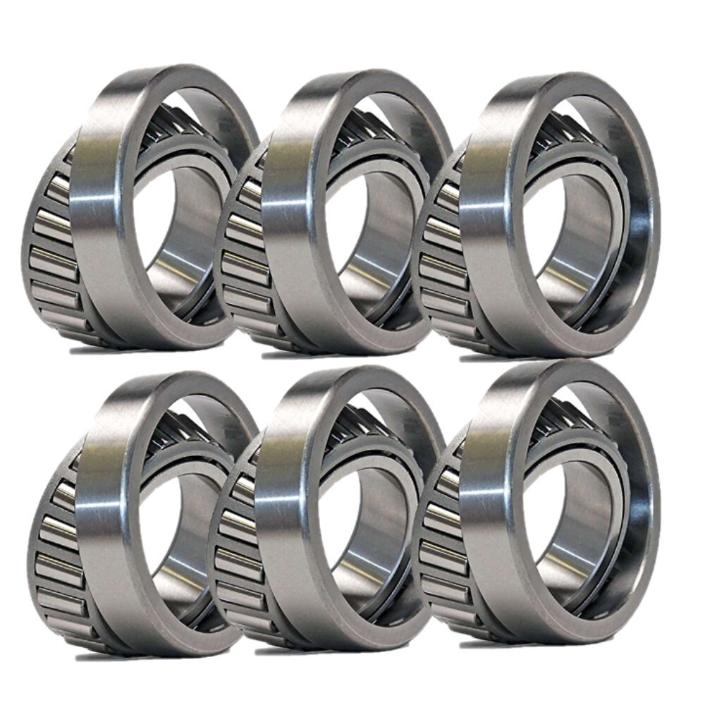 6-Pack Dixie Chopper Taper Roller Set Replace OEM 10206, 10207, 97171 Cup & Cone