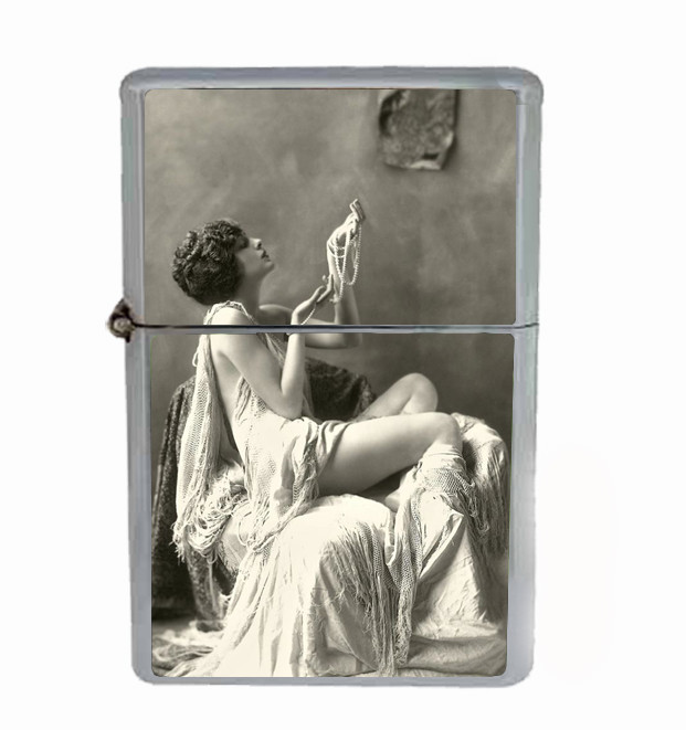 Ziegfeld Follies Rs1 Flip Top Oil Lighter Wind Resistant