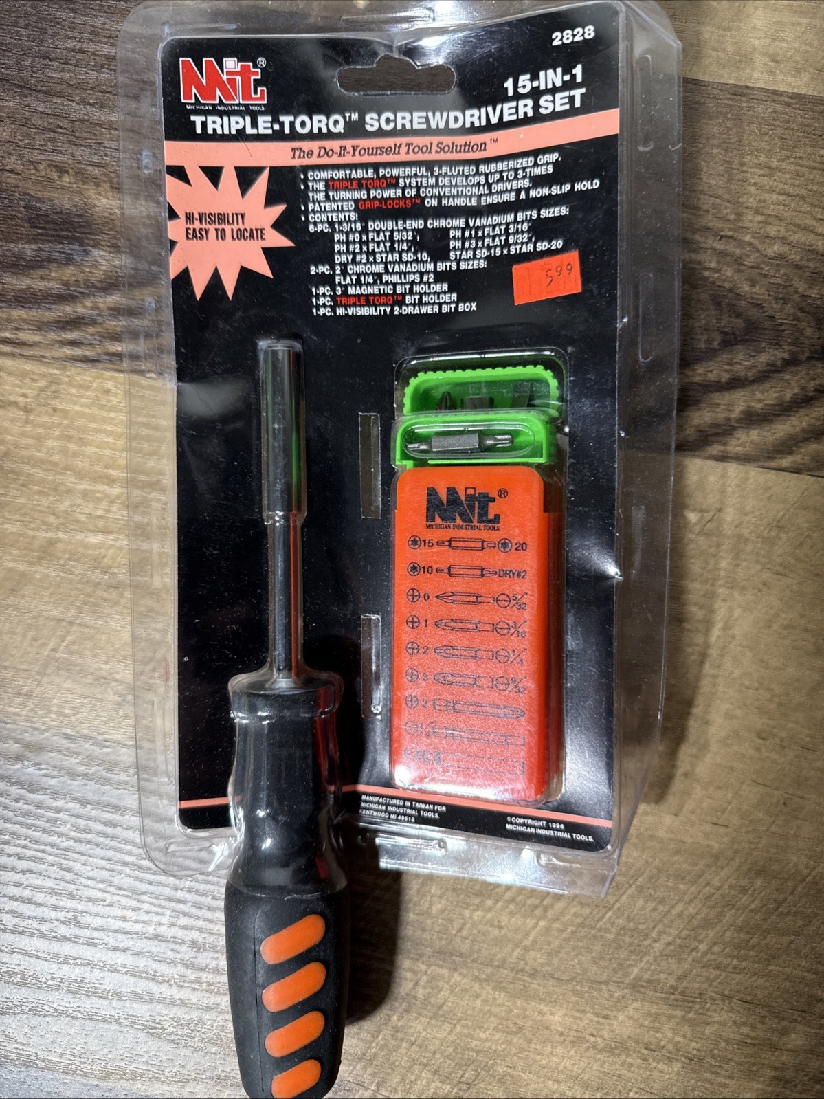 Vintage Michigan Industrial Tools Triple Torq 15-in-1 Screwdriver Set NEW RARE
