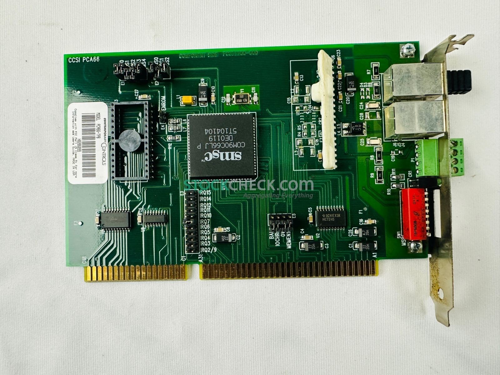Contemporary Controls PCA66-TPB ISA-Bus ARCNET Network Interface Card