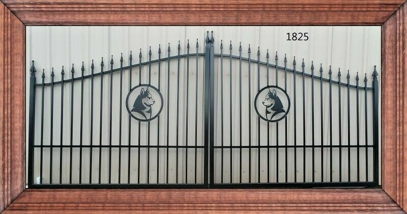 On Sale! #1825HD 14' Driveway Gate Wrought Iron Style Steel Metal Home Security