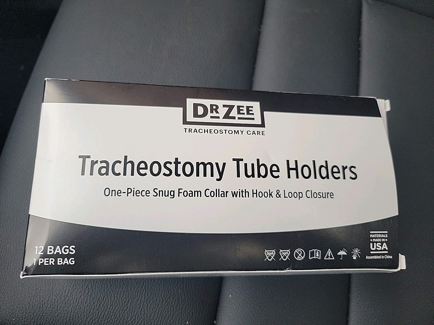 Tracheostomy Tube Holder By Dr Zee 12 Per Box Size Medium Ref,8001