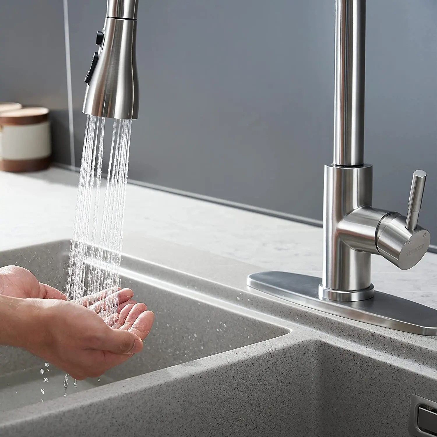 Spray Head Pull Down Kitchen Faucet Replacement Part American Standard 2 Colors