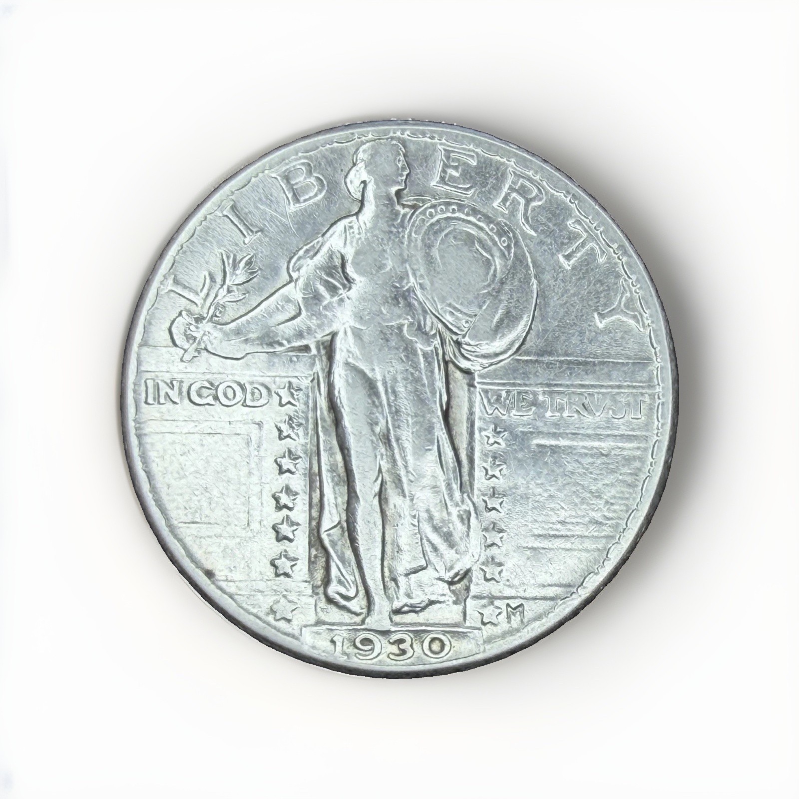1930 STANDING LIBERTY QUARTER XF/AU