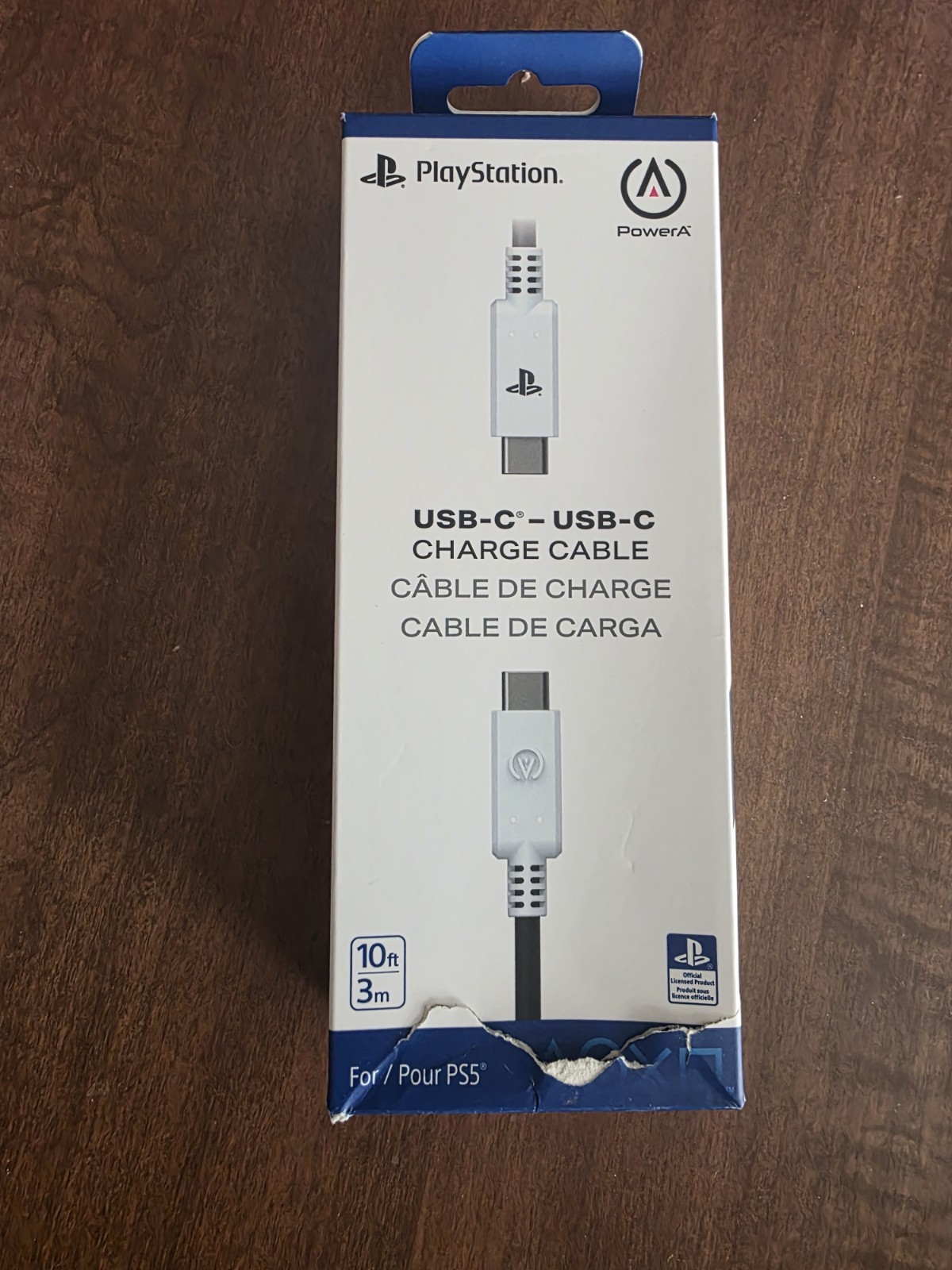 PowerA USB-C® to USB-C 10 ft. Cable for PlayStation, Charge and Play