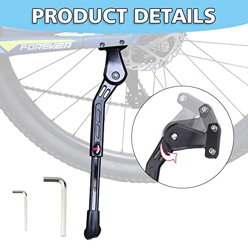 Adjustable Rear Bike Kickstand Aluminium Alloy Kick stand Fits Rear Kickstand