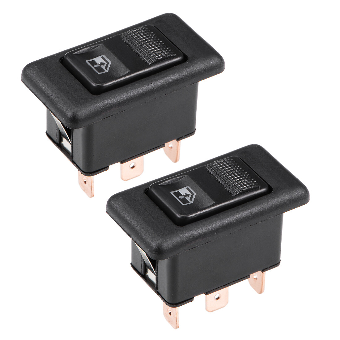 2 x Car Window Switch Car Master Rocker Switch Momentary DC 12V 5 Pins
