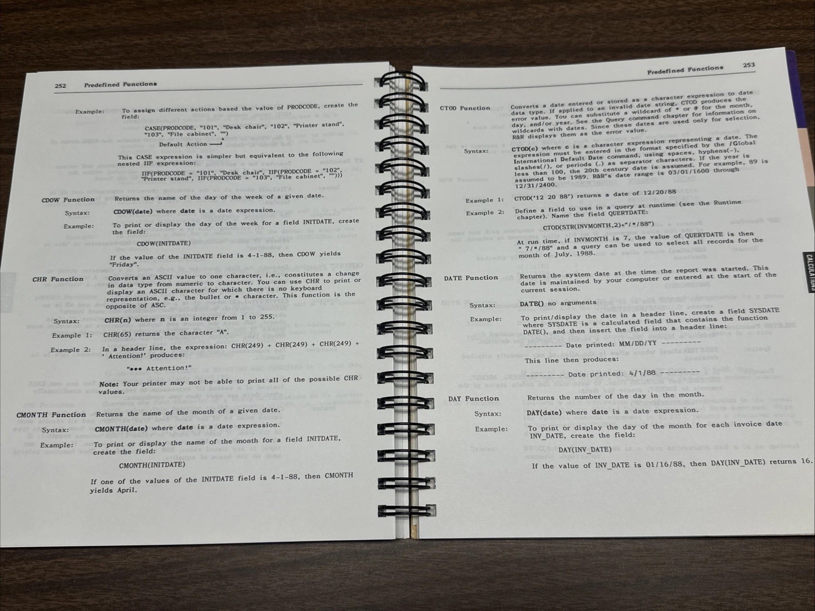 Concentric Data Systems R&R Relational Report Writer dBase Manual 1988 Version 3
