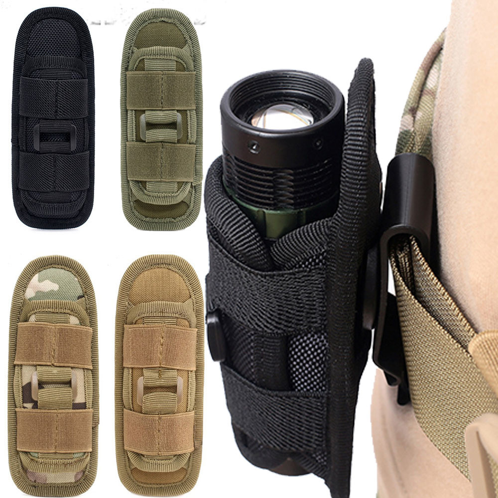 Flashlight Bag Military Women Men Portable Washable Waist Bag Washable Camping