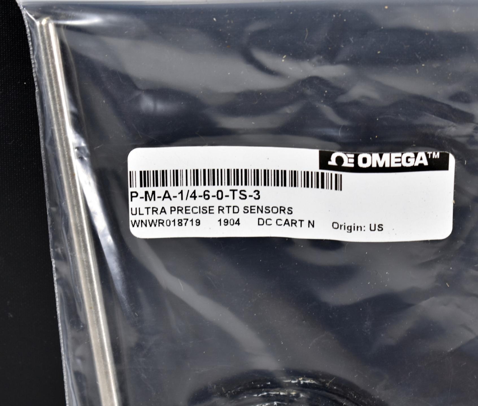 Omega Engineering Ultra Precise Immersion RTD Temp Sensor P-M-A-1/4-6-0-TS-3 NEW