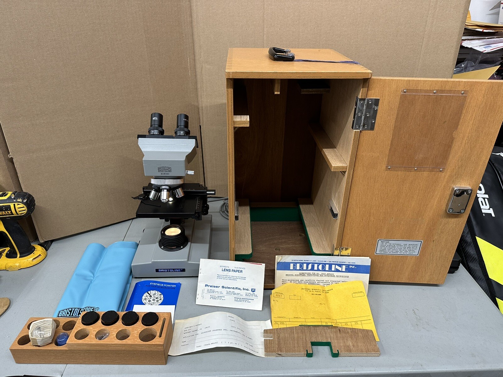 Bristol Scope Bristoline Compound Biological Microscope
