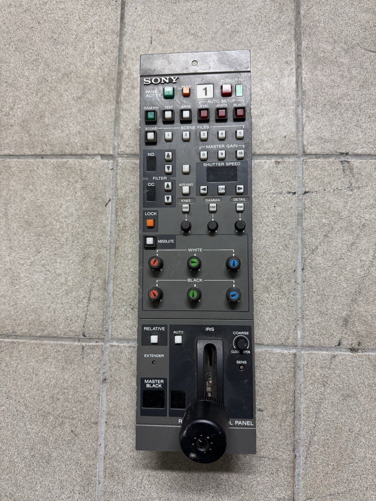 Remote Control Panel (RCP) for Sony Camera System