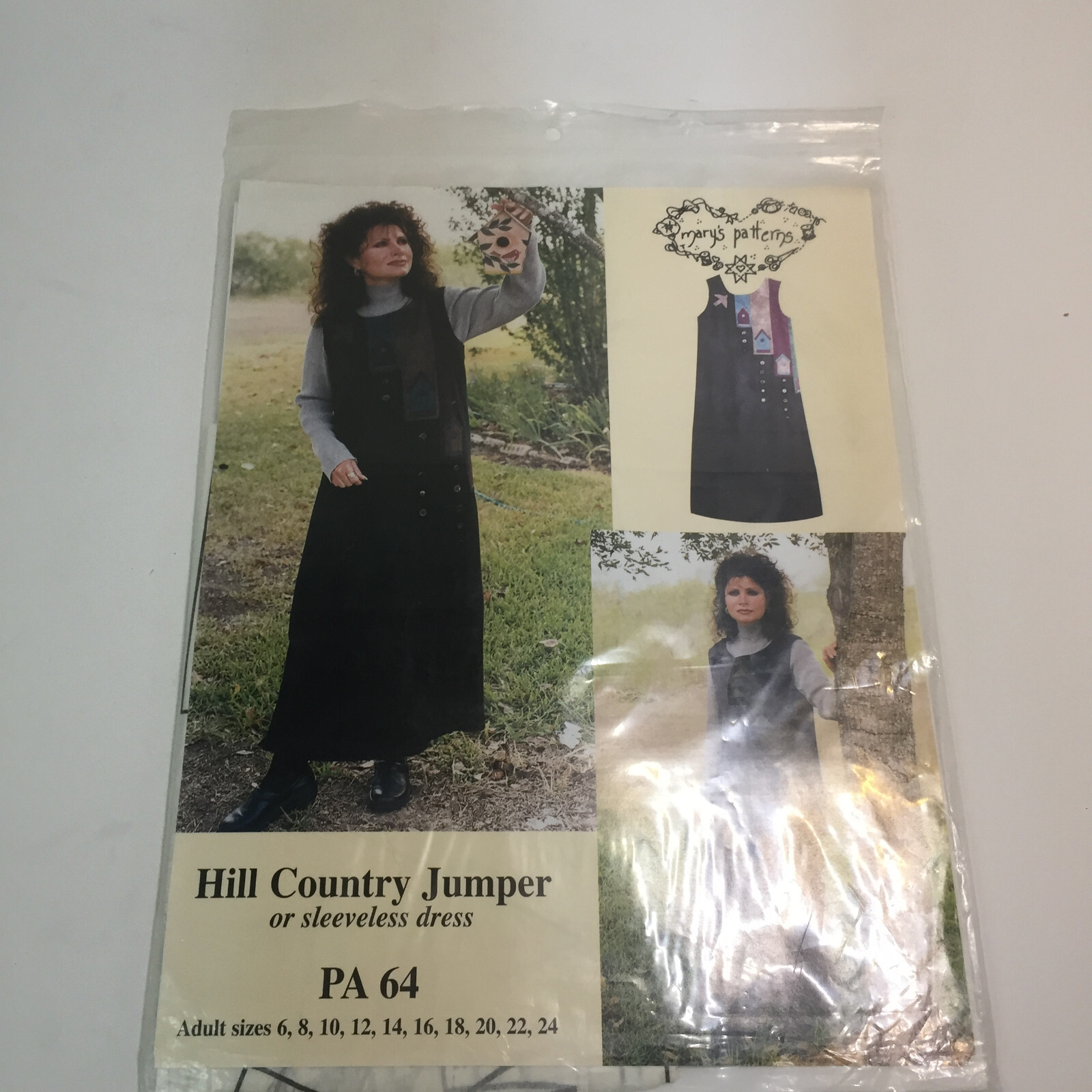 Hills Country Jumper Pattern Misses Size 6-24 Mary's Patterns