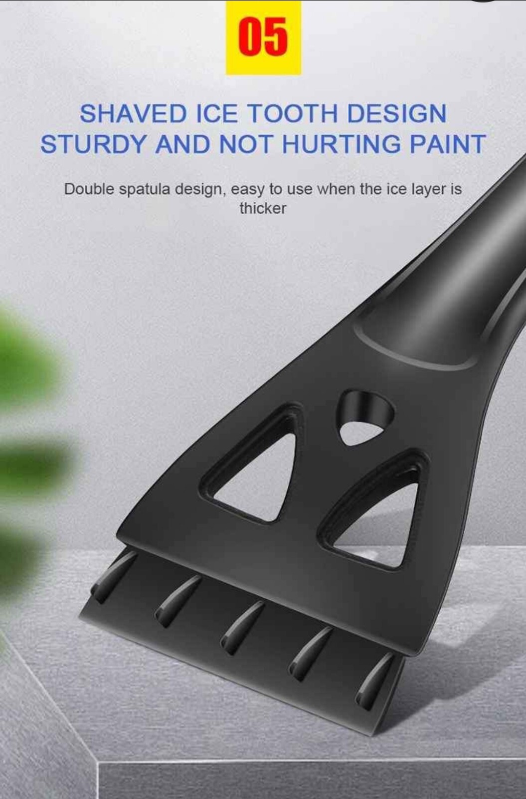 3-in-1 Extendable Car Ice Scraper, Snow Brush/Remover