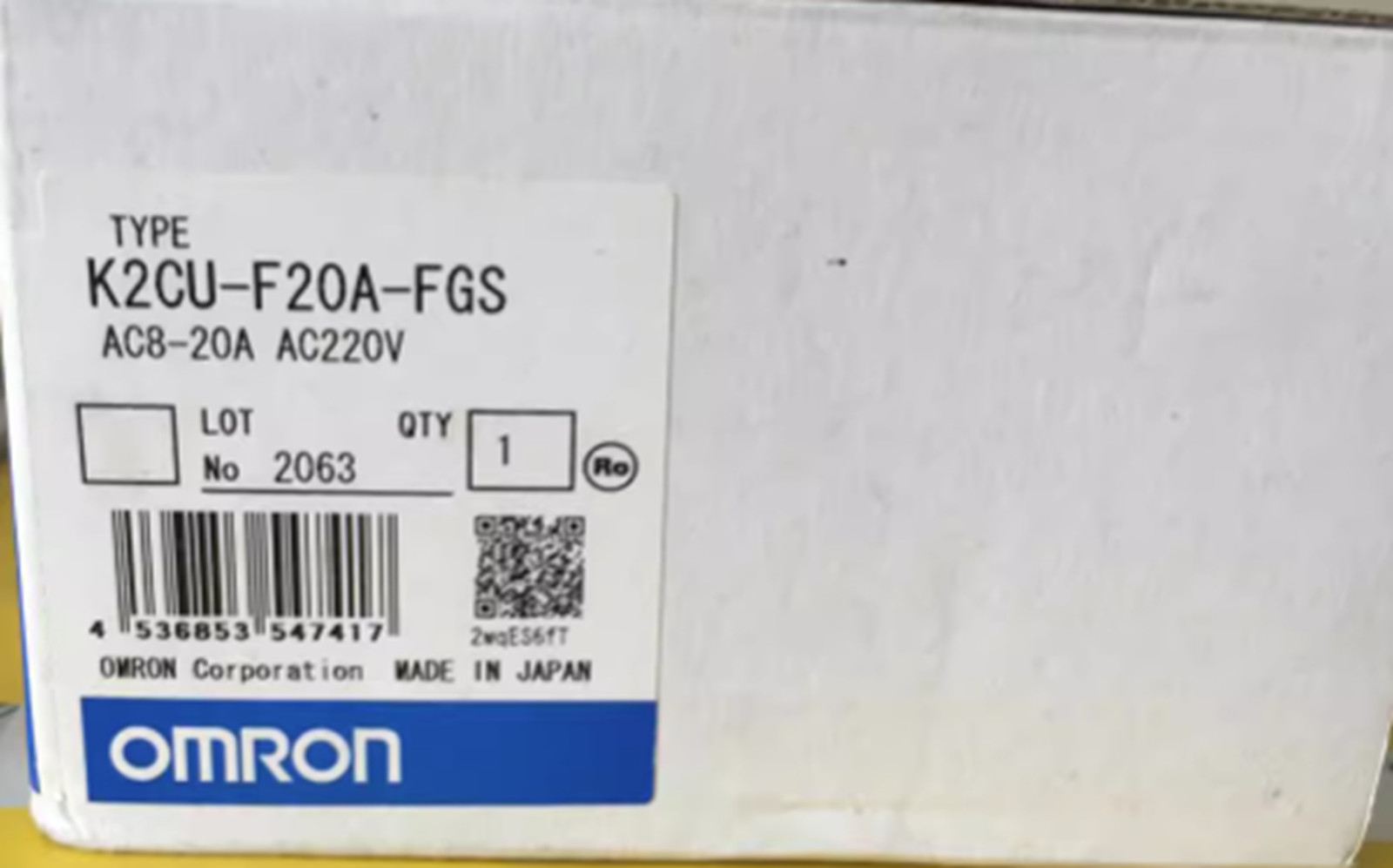 New In Box Omron K2CU-F20A-FGS 220VAC Heater Fault Detector