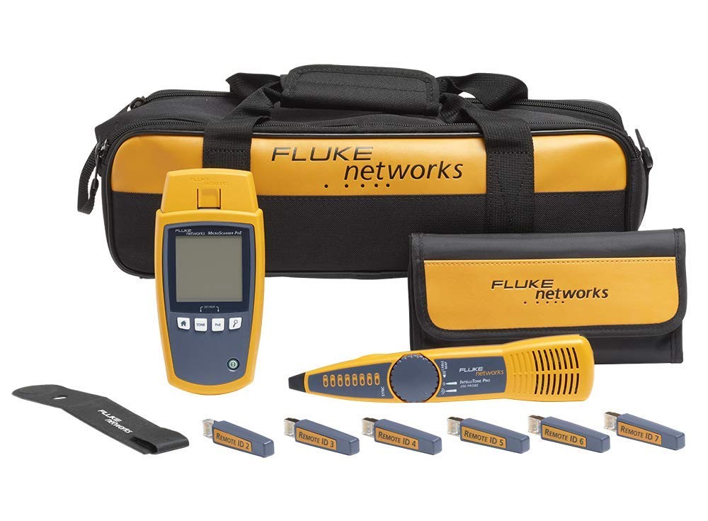 Fluke Networks MS-POE-KIT Remote Cable Testing Device Kit for PoE and Network