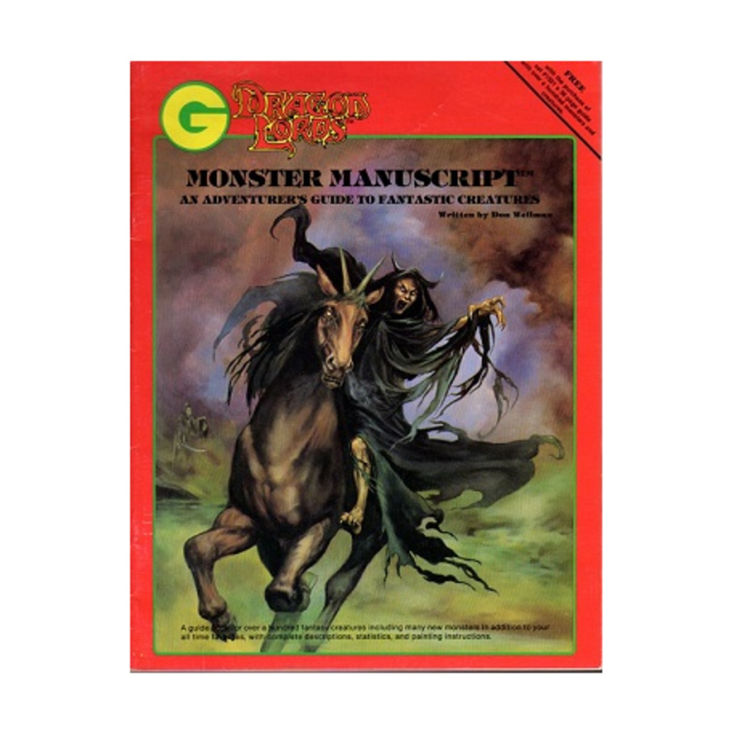 Grenadier Fantasy RPG Monster Manuscript VG