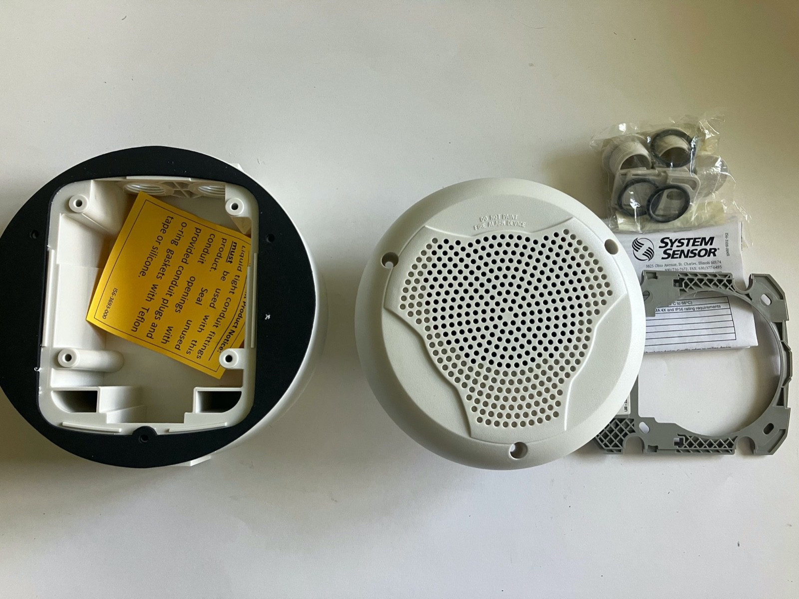 System Sensor SpectrAlert Advance SPCWK Ceiling Speaker White Outdoor New