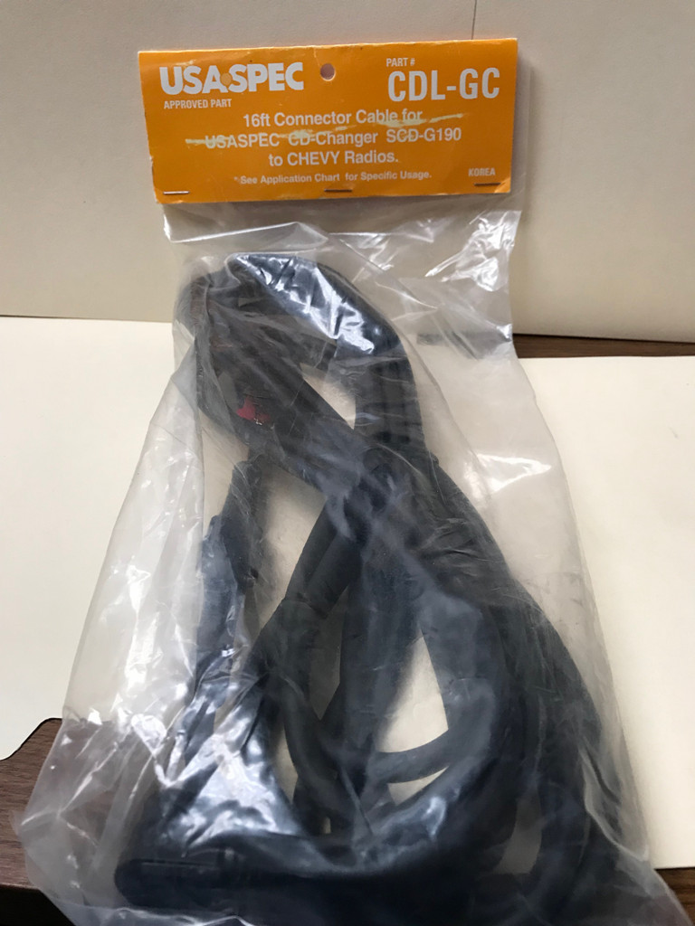 USA SPEC CDL-GC 16 FT INTERFACE CABLE FOR CD CHANGER TO CHEVY RADIOS
