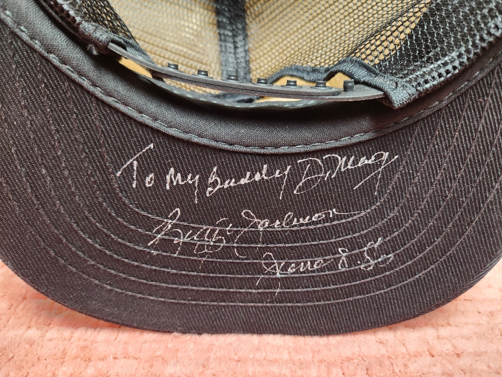 VTG 1986 Reggie Jackson AUTOGRAPHED Hat SIGNED TRW Trucker Hat "DiMag" ESTATE