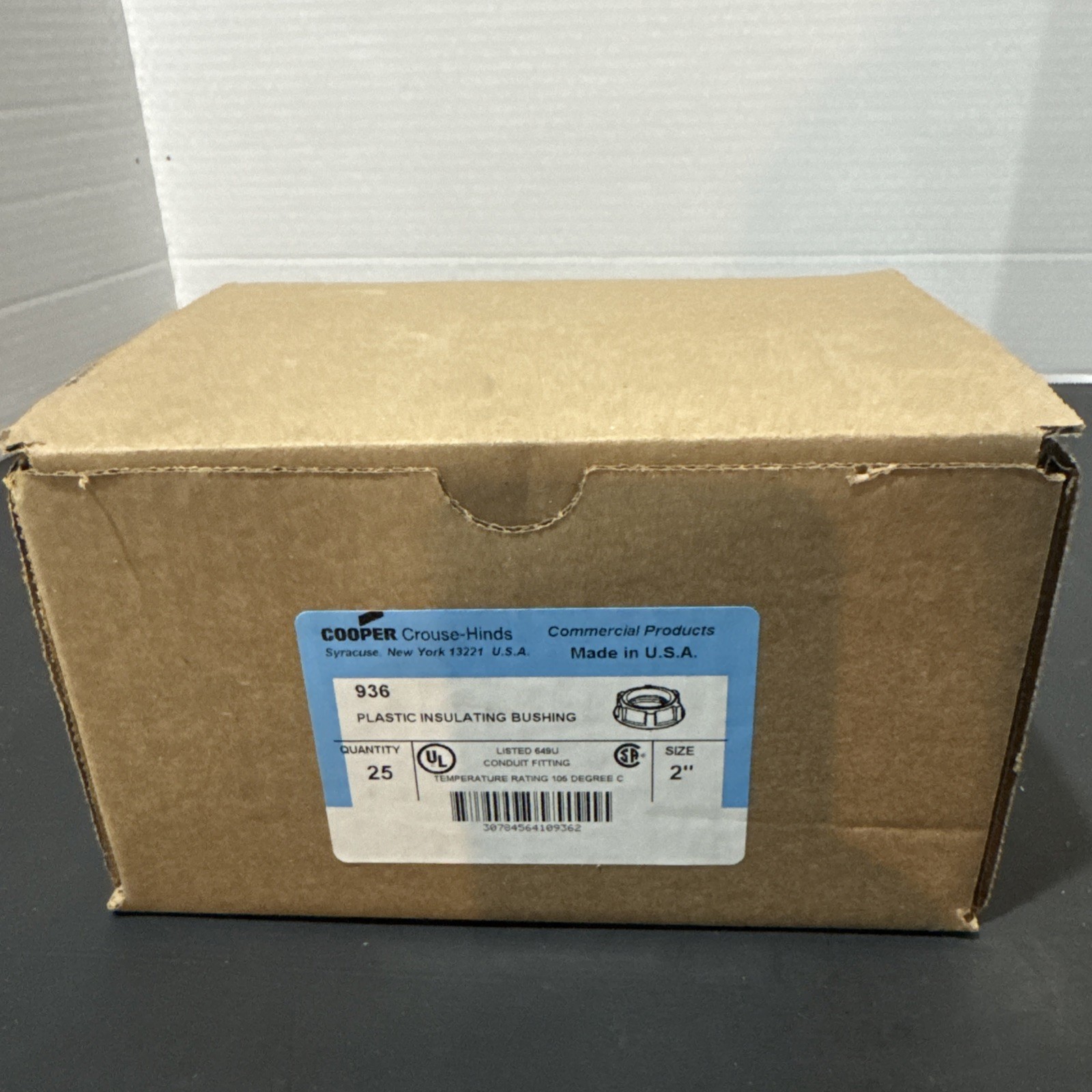 Cooper 936 Plastic Insulating Bushing 2” (Box Of 25)