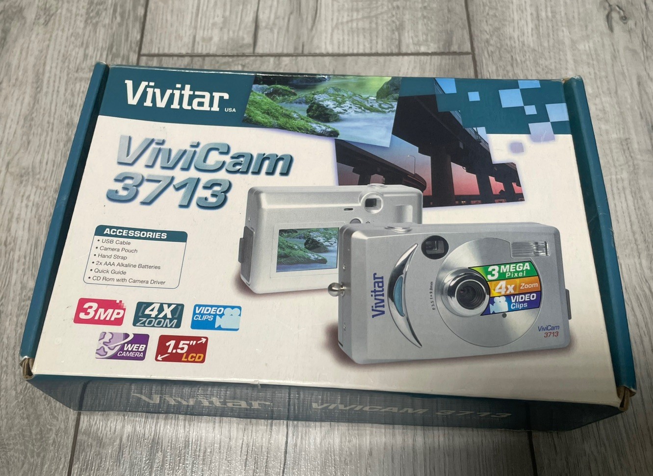 Fully Working & Boxed Vivitar Vivicam 3713 3MP Compact Digital Camera